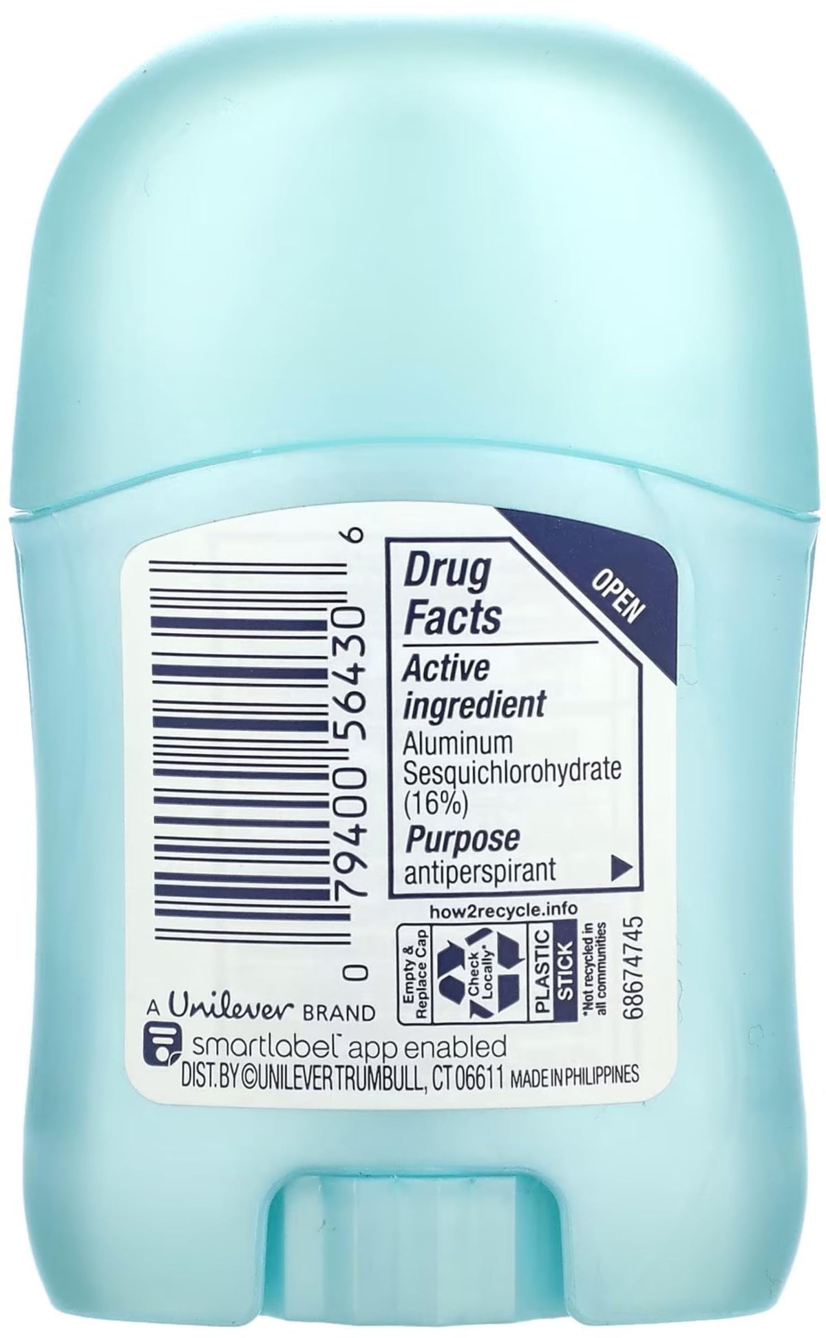 Degree deodorant in a travel bag