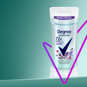 Degree Lavender and Waterlily Antiperspirant Deodorant cap open