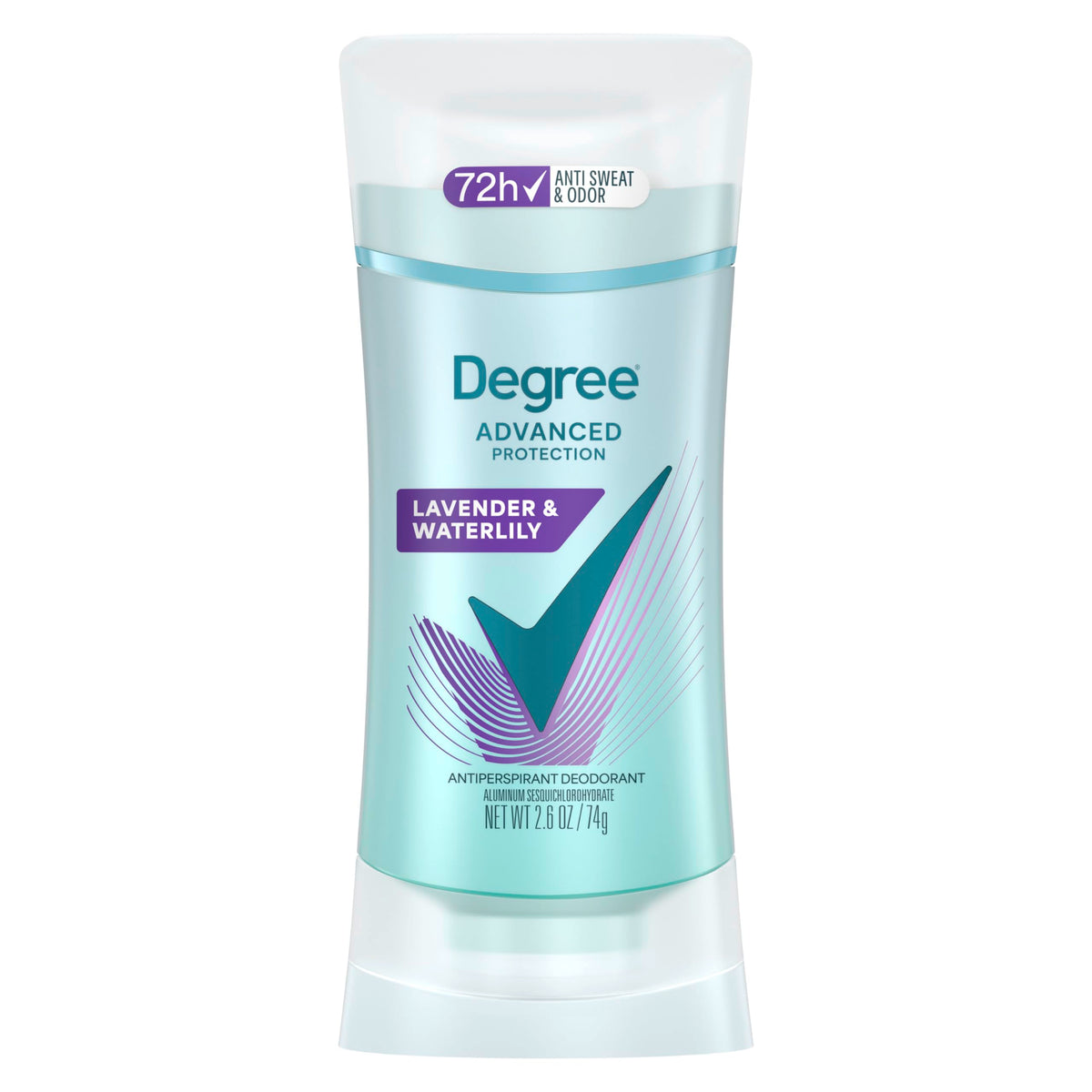 Degree Lavender & Waterlily Antiperspirant Deodorant front view