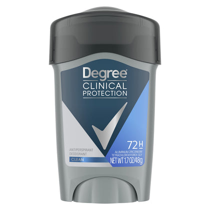 Degree Men Antiperspirant Deodorant Clean 72-Hour Protection front view