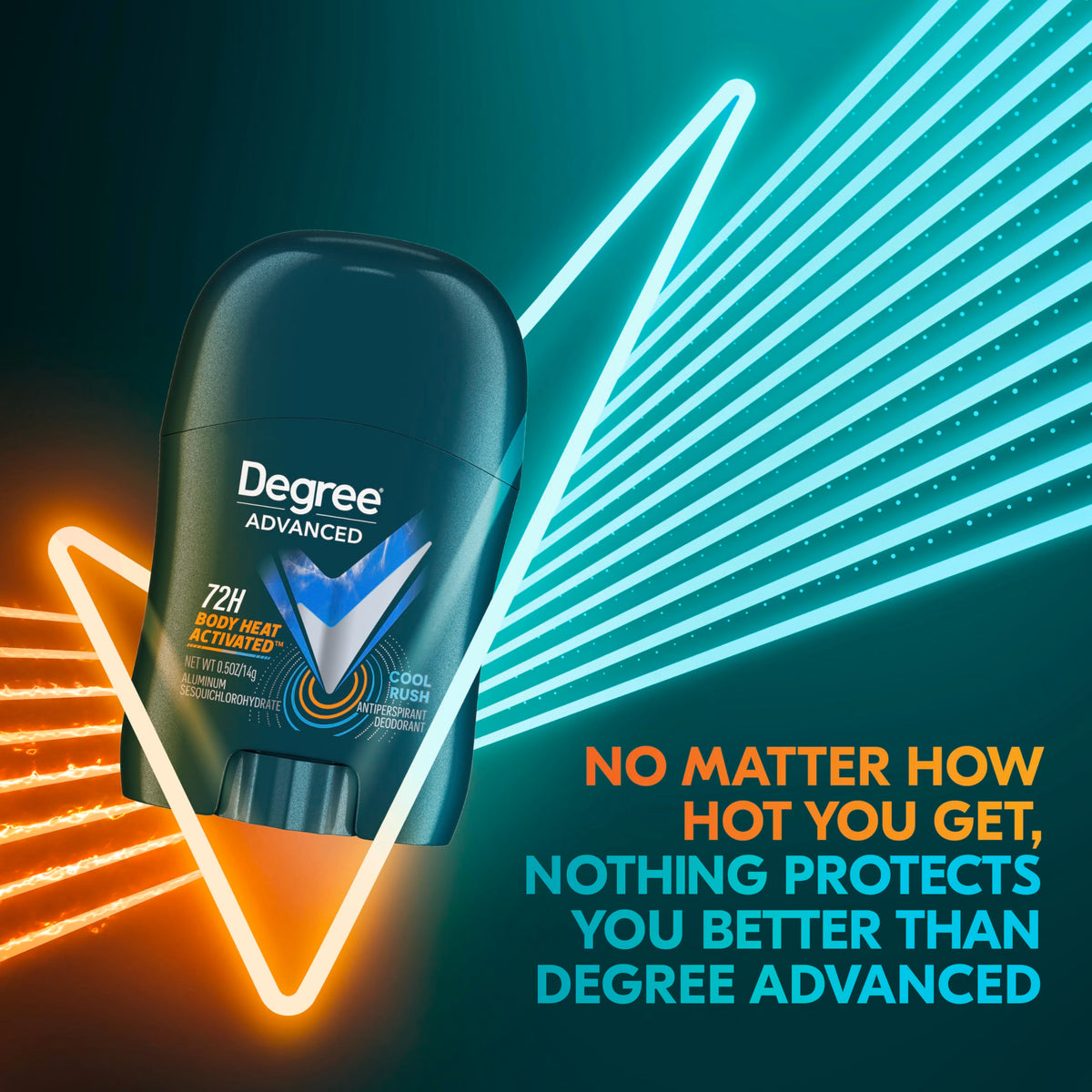Degree Men Antiperspirant Deodorant Cool Rush on a bathroom shelf
