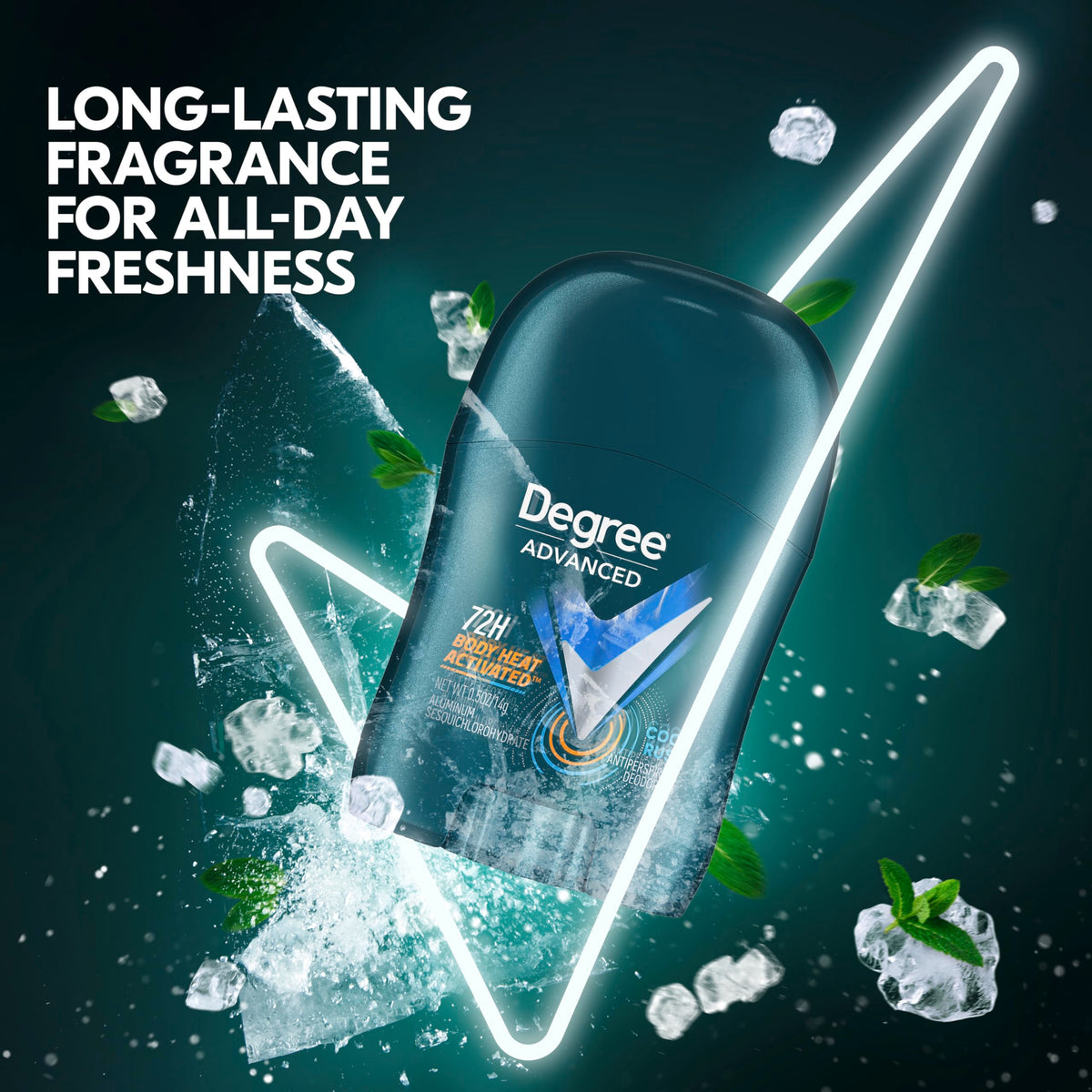 Degree Men Antiperspirant Deodorant Cool Rush stick close-up