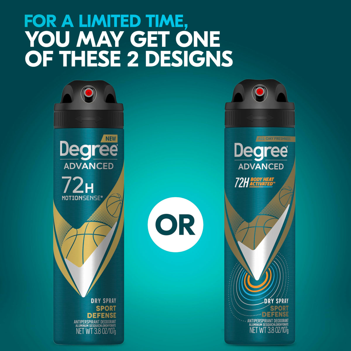 Degree Men Antiperspirant Deodorant Dry Spray back view