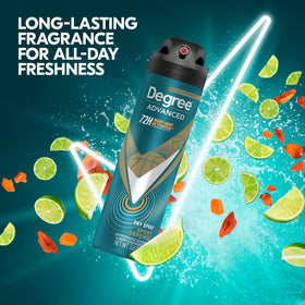 Degree Men Antiperspirant Deodorant Dry Spray side view
