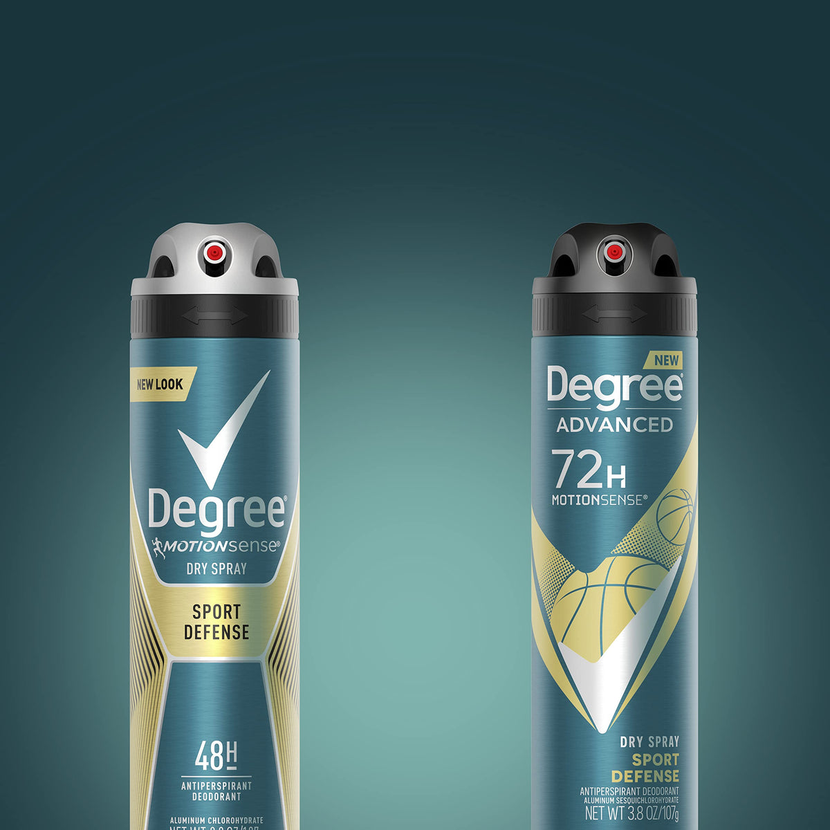 Degree Men Antiperspirant Deodorant Dry Spray Sport Defense close-up