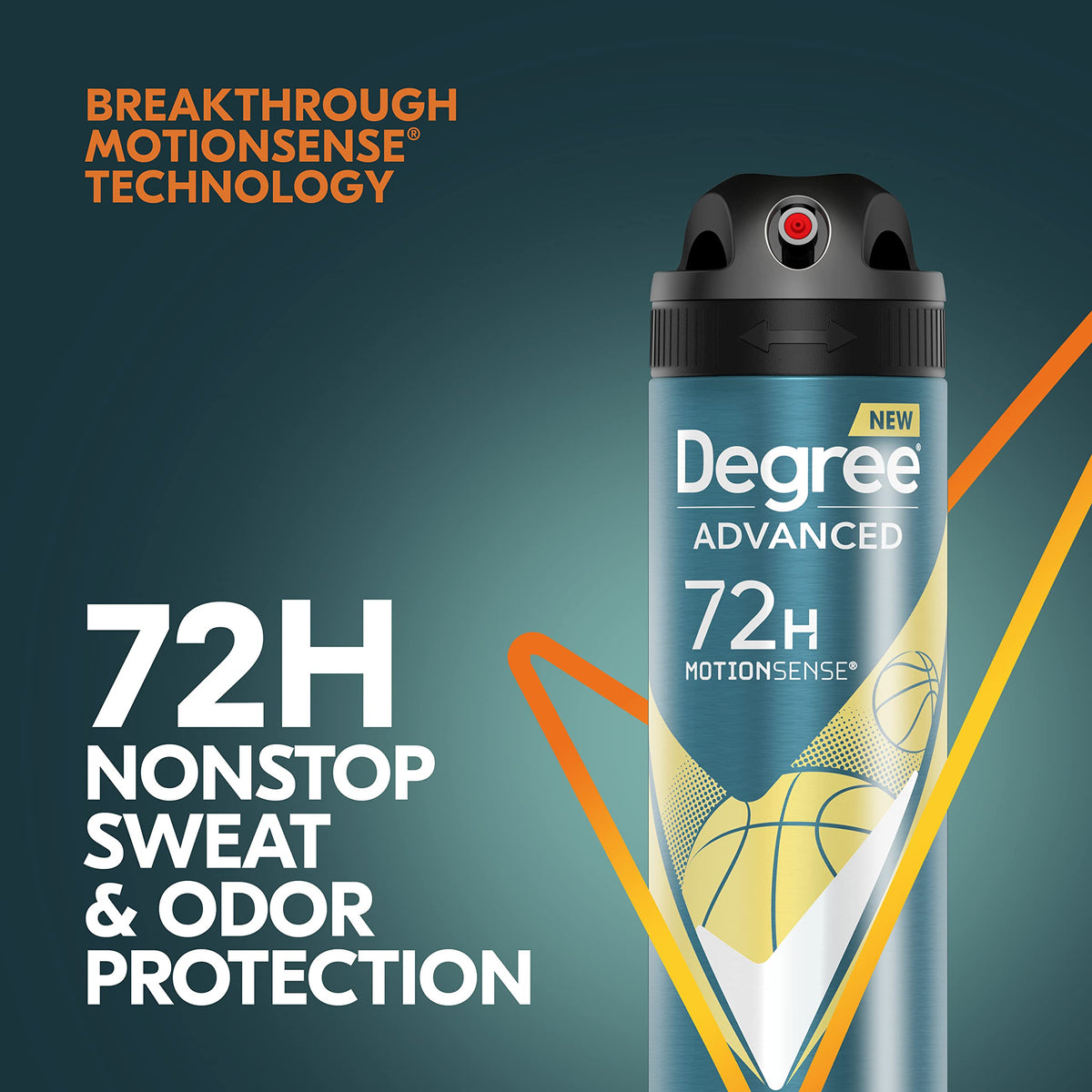 Degree Men Antiperspirant Deodorant Dry Spray Sport Defense in use