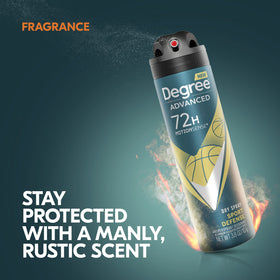 Degree Men Antiperspirant Deodorant Dry Spray Sport Defense side view