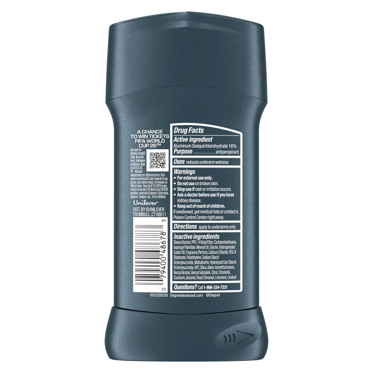 Degree Men Antiperspirant Deodorant Sage & Ocean Mist side view