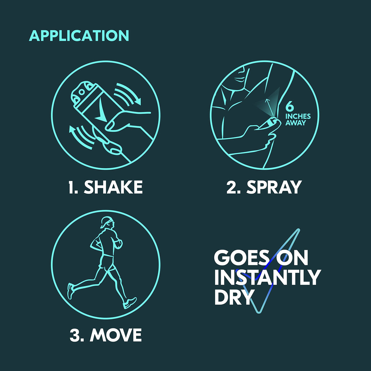 Degree Men Antiperspirant Spray showing instant dry application