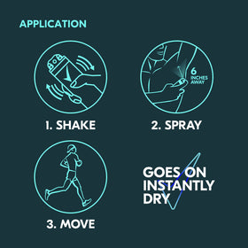 Degree Men Antiperspirant Spray showing instant dry application