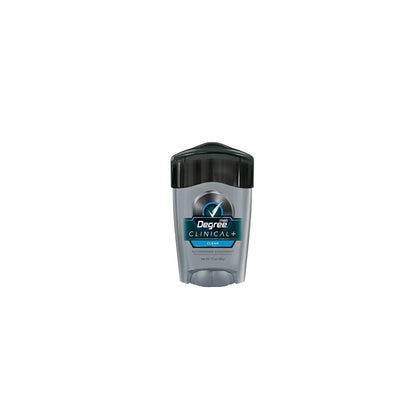 Degree Men Clean Clinical Antiperspirant Deodorant front view, 1.7 oz