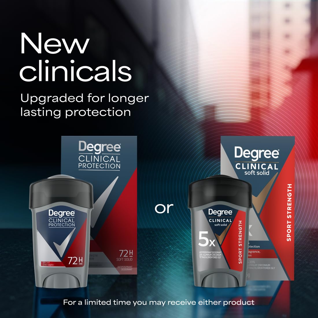 Degree Men Clinical Strength Antiperspirant 2 Pack packaging