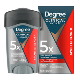 Degree Men Clinical Strength Antiperspirant application on skin