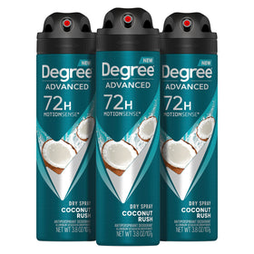 Degree Men Coconut Rush Antiperspirant Deodorant Dry Spray front view