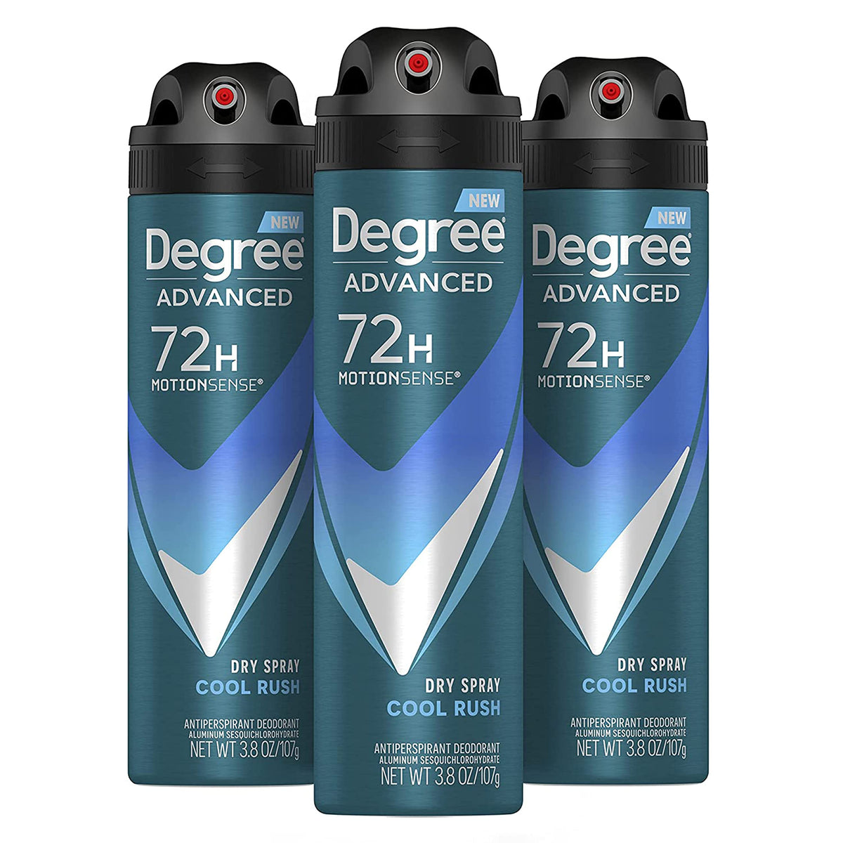 Degree Men Cool Rush Antiperspirant Deodorant Dry Spray 3.8 oz front view