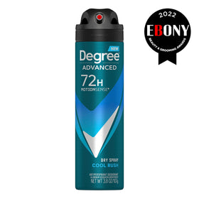 Degree Men Cool Rush Antiperspirant Deodorant on a bathroom shelf
