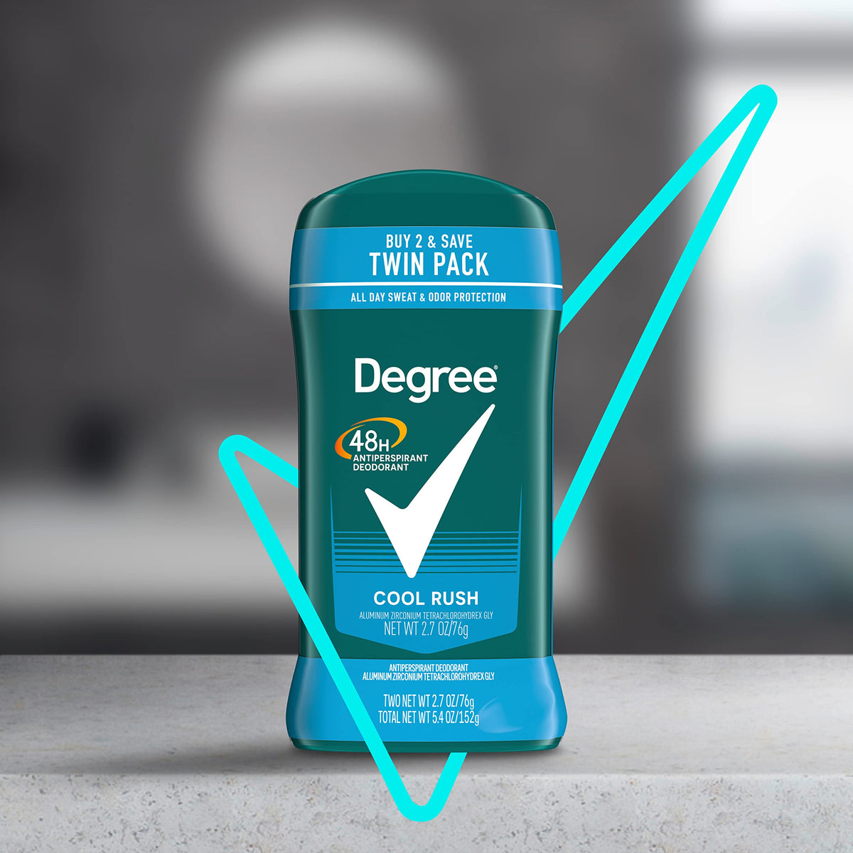 Degree Men Cool Rush Antiperspirant deodorant recyclable packaging