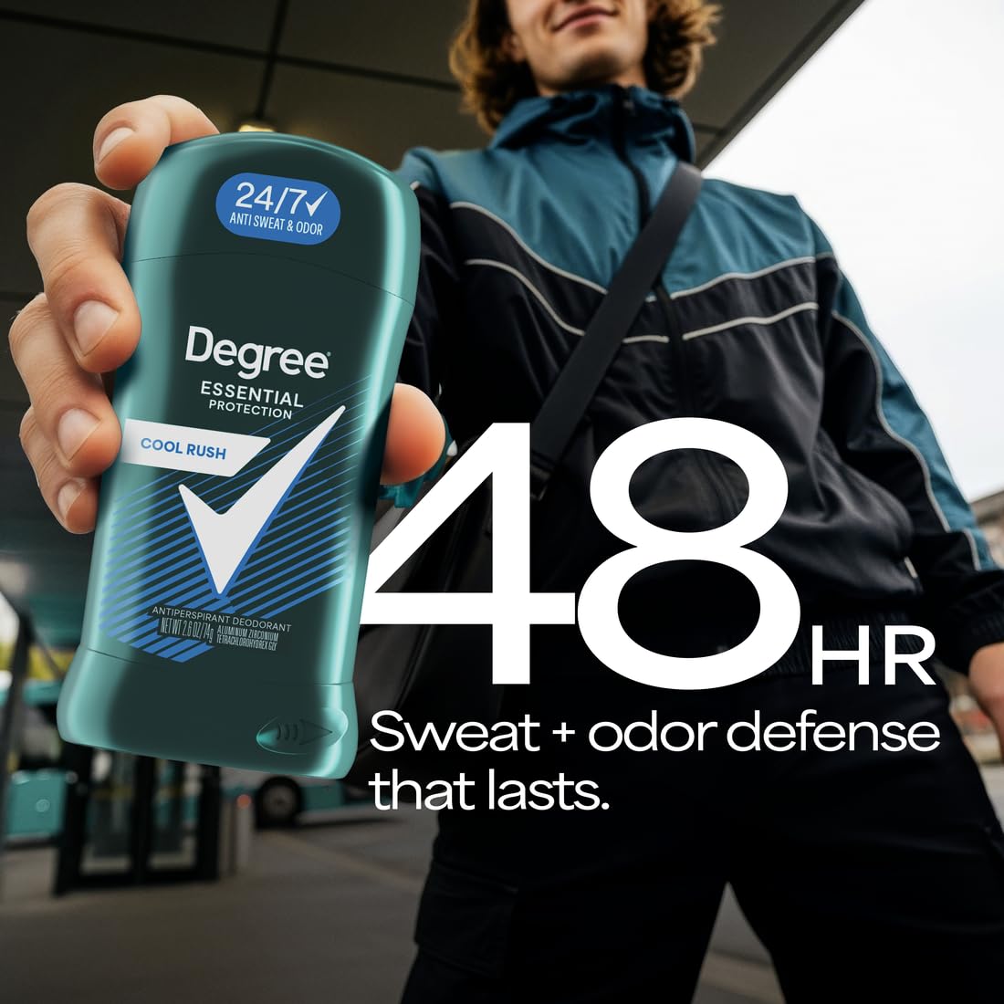 Degree Men Cool Rush Antiperspirant Deodorant stick side view