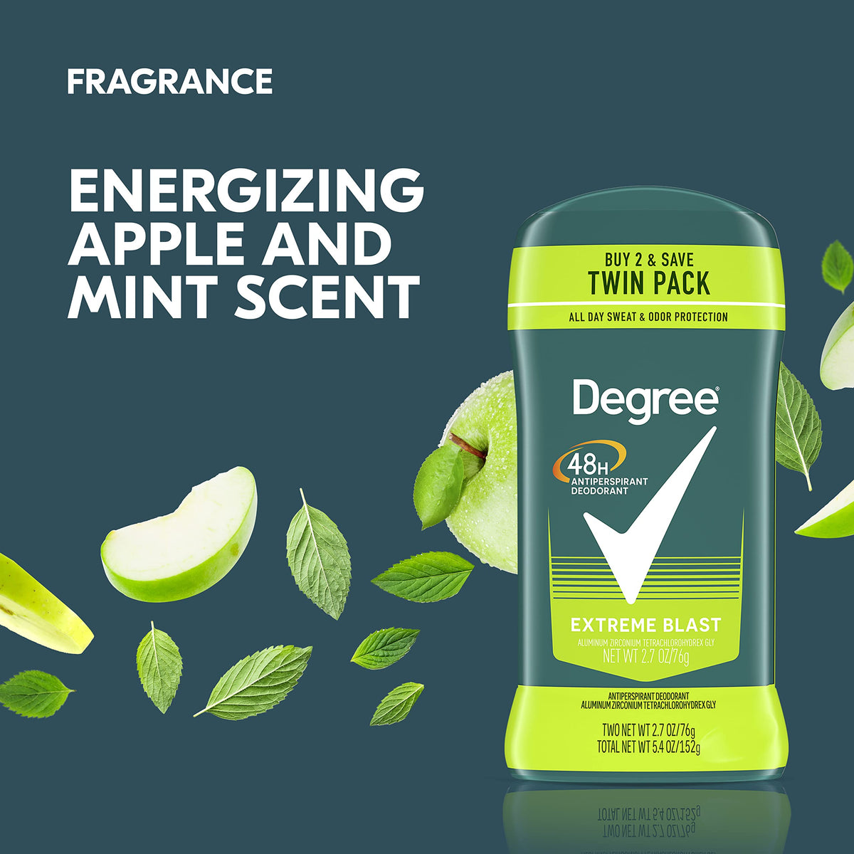 Degree Men Extreme Blast Antiperspirant in use outdoors