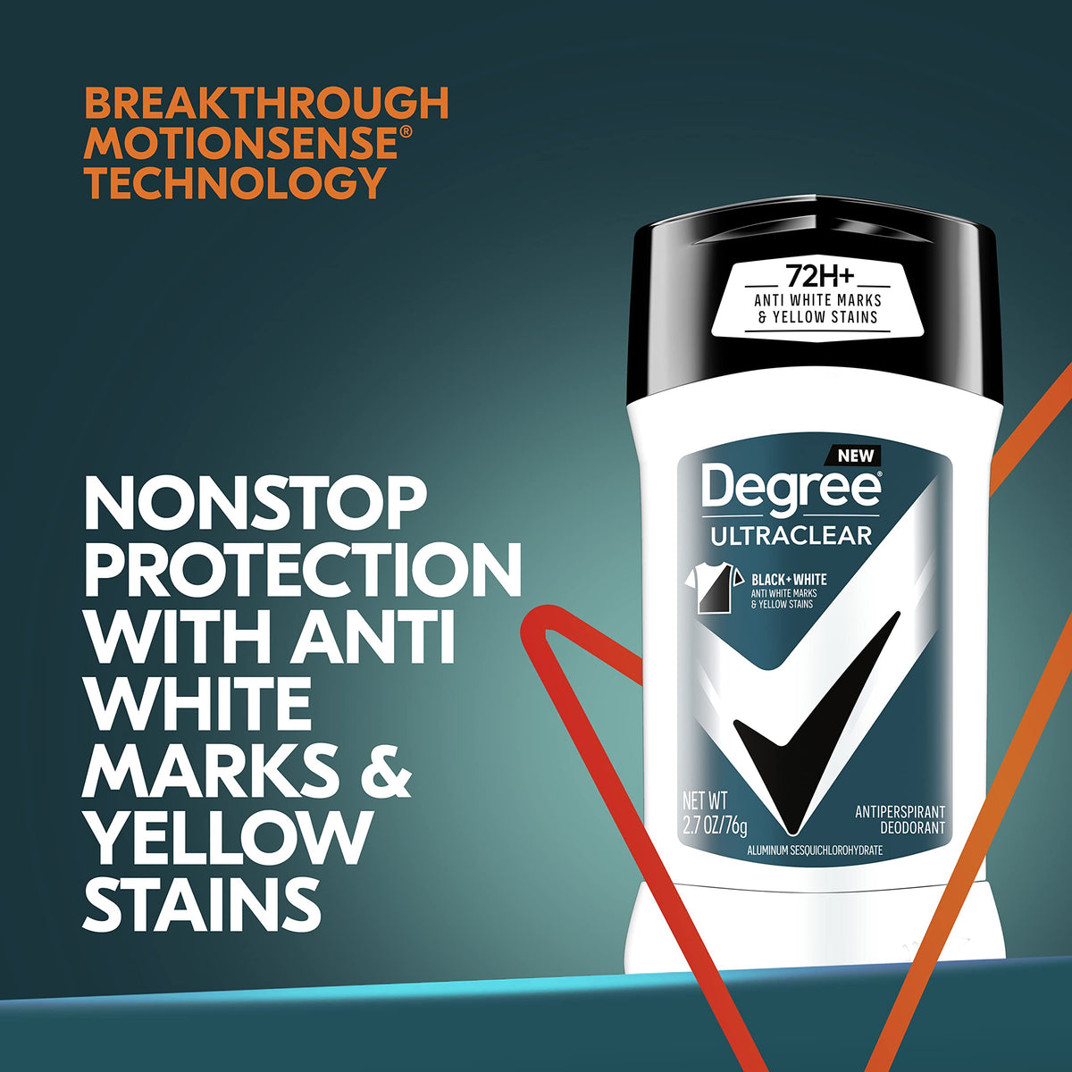 Degree Men UltraClear Antiperspirant Deodorant close-up of stick