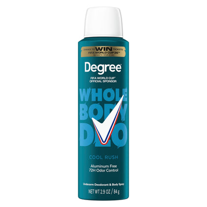 Degree Men Whole Body Deodorant Cool Rush Scent front view