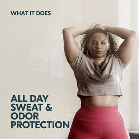 Degree Shower Clean Antiperspirant Deodorant in bathroom setting