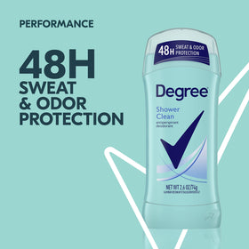 Degree Shower Clean Antiperspirant Deodorant side view