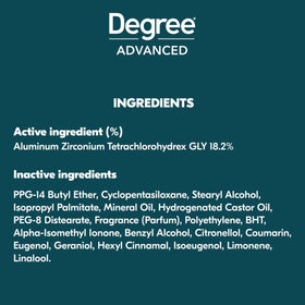Degree Ultra Fresh Antiperspirant Stick side view showing application