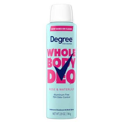 Degree Women Deodorant Spray Rose and Waterlily front view