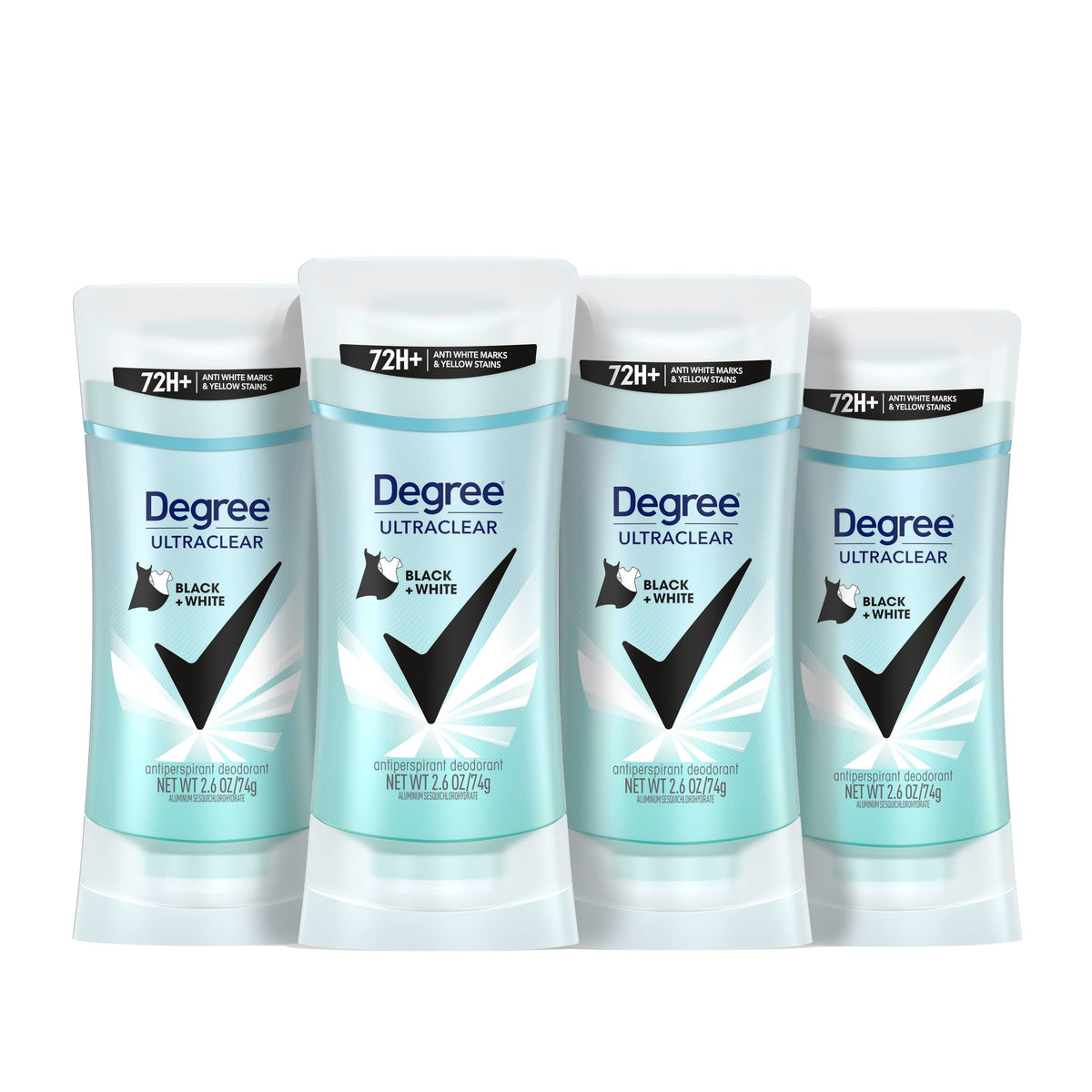 Degree Women's UltraClear Black+White Antiperspirant Balm front view