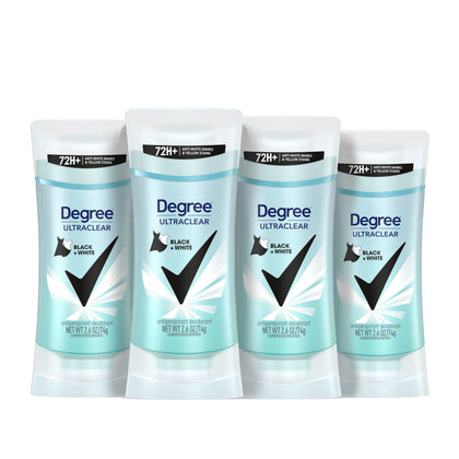 Degree Women's UltraClear Black+White Antiperspirant Balm front view