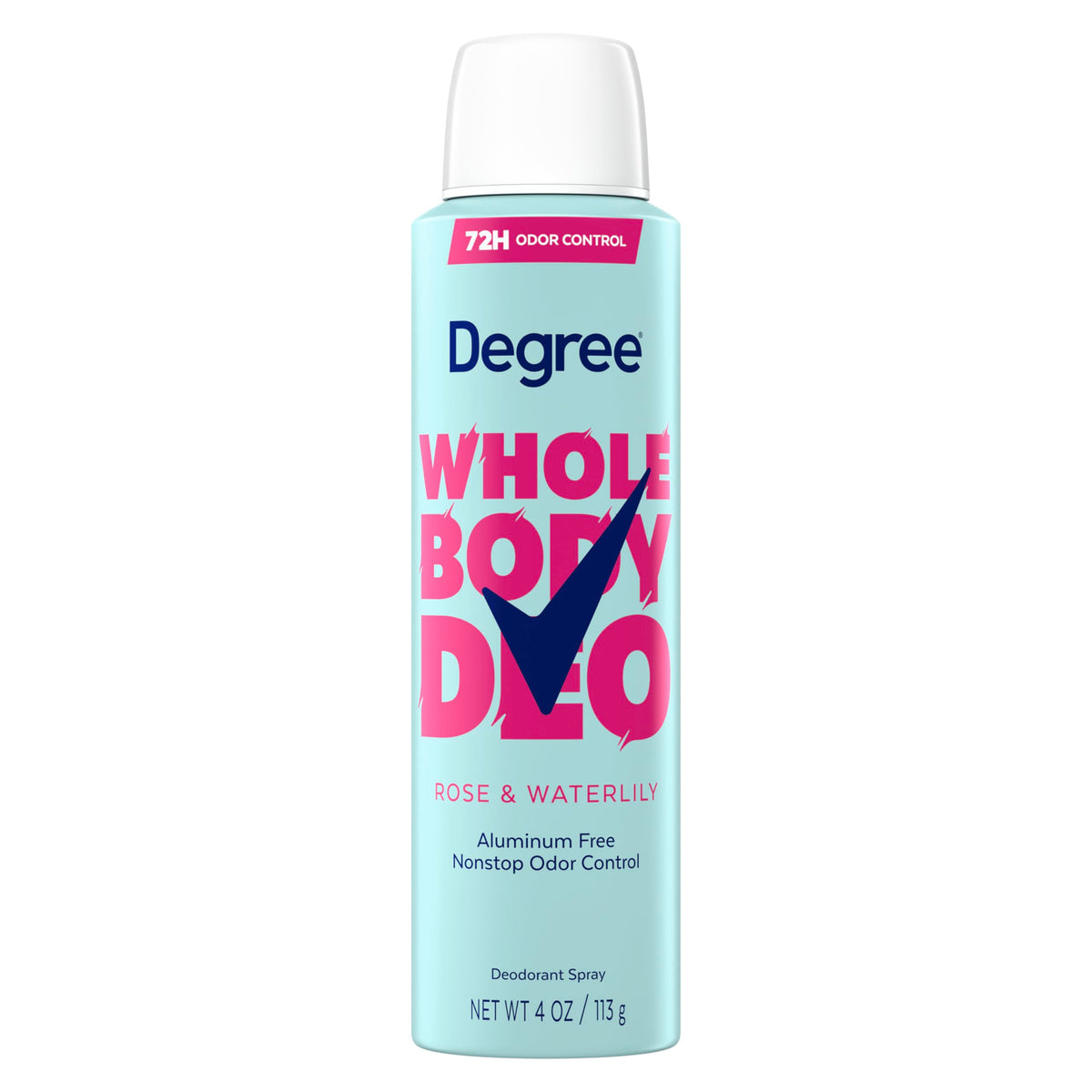Degree Women Whole Body Deodorant Spray 4 oz with Rose and Waterlily scent