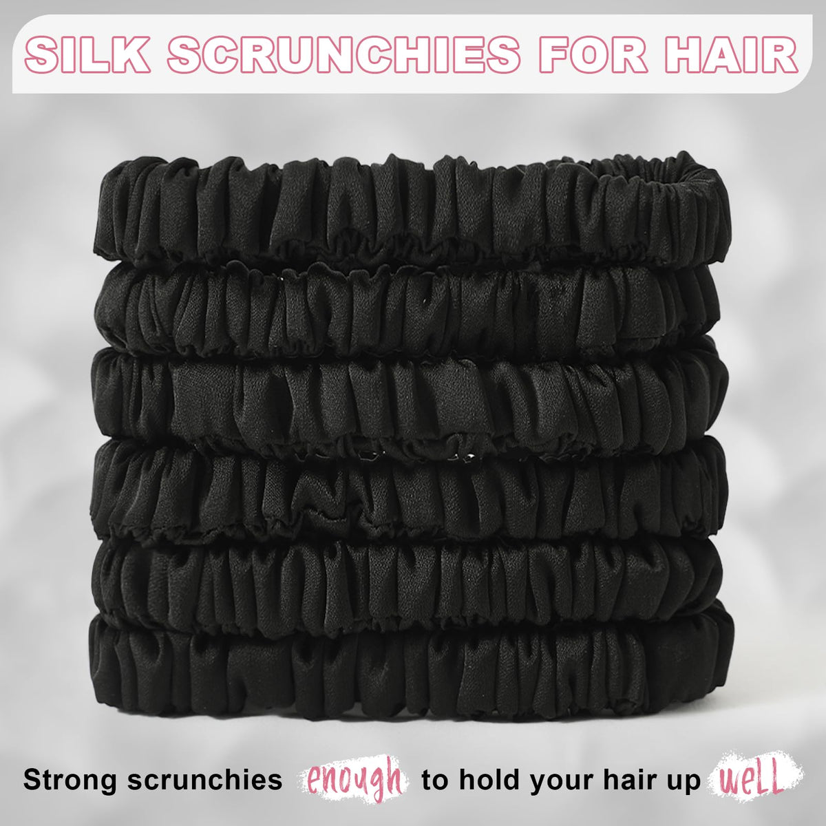 DEMAZALO silk scrunchies packaging