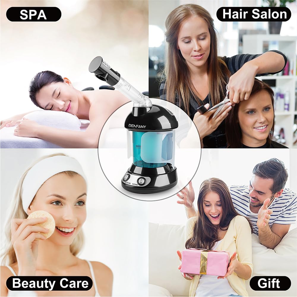 Denfany Facial Steamer packaging and contents