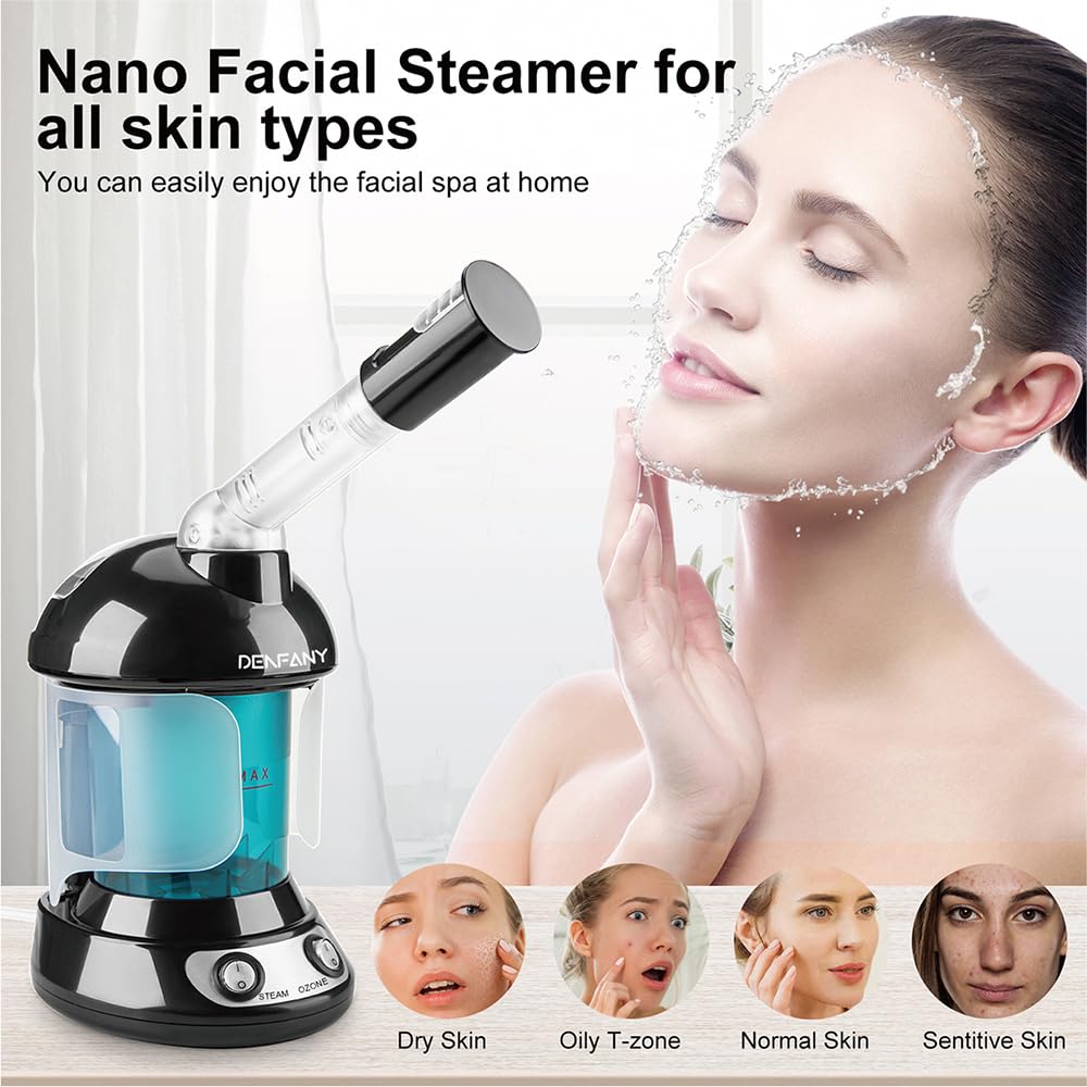 Denfany Facial Steamer with essential oil pad