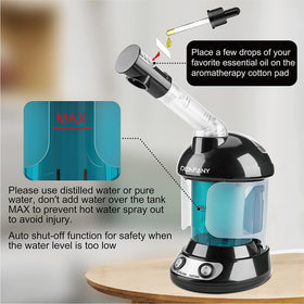 Denfany Facial Steamer with steam and essential oils