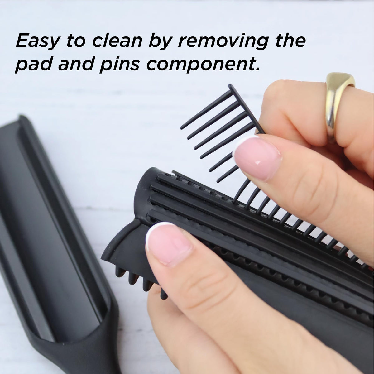 Denman Curly Hair Brush D3 All Black packaging