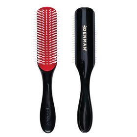 Denman Curly Hair Brush D3 black and red front view