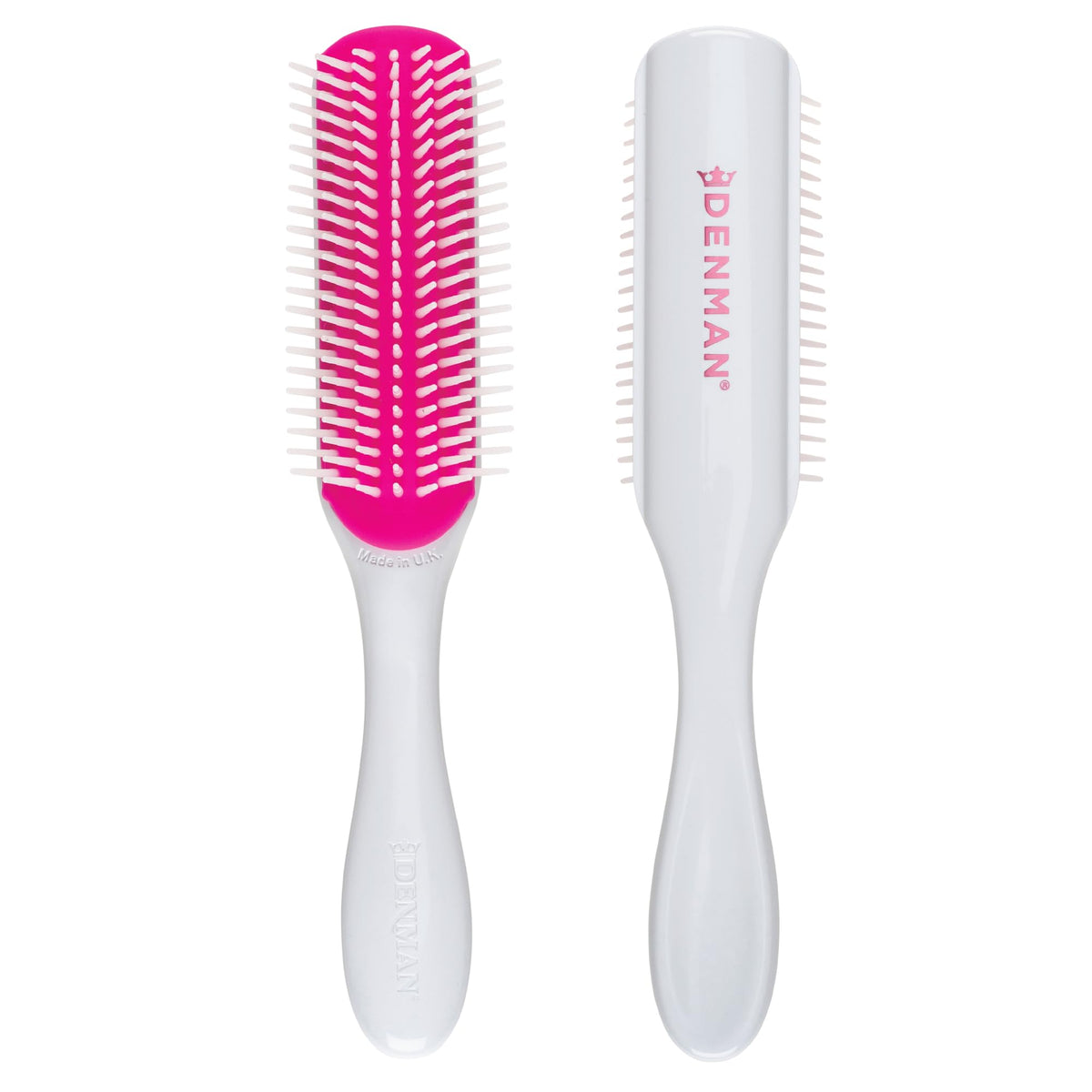 Denman D3 Curly Hair Brush Cherry Blossom front view