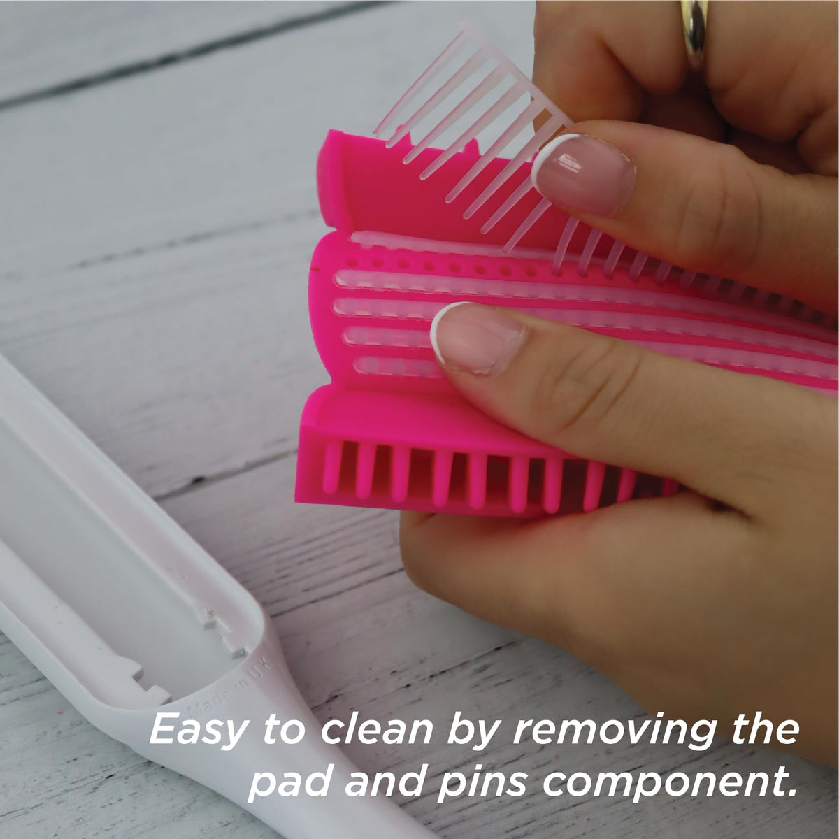 Denman D3 Curly Hair Brush Cherry Blossom packaging