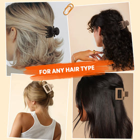 DEPOKA Matte Hair Clips Set packaging front view