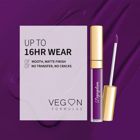 Depuplum Matte Liquid Lipstick set with floral background