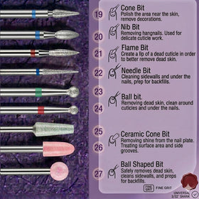 Depvko nail drill bits for cleaning and prepping nails