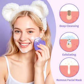 derloyo facial sponges expanded and ready for use