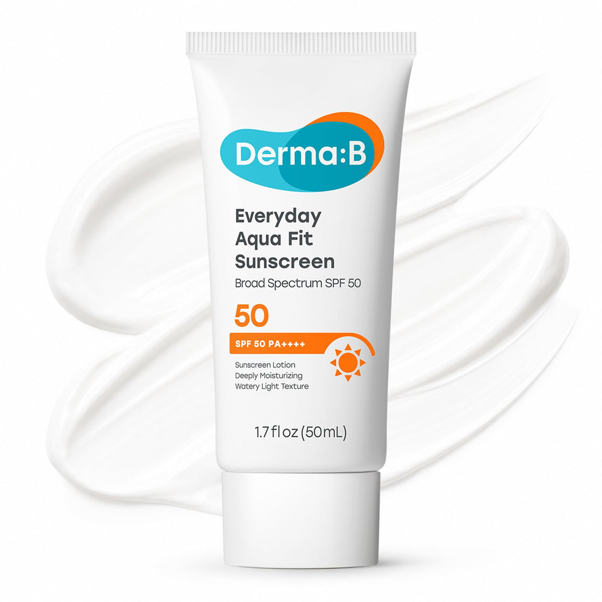 Derma B Everyday Aqua Fit Sunscreen SPF50 PA++++ 50ml front view