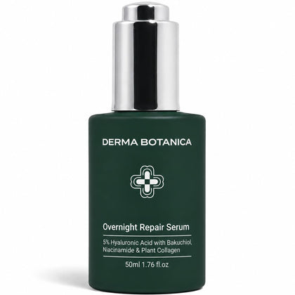 derma botanica Overnight Repair Serum front view with packaging