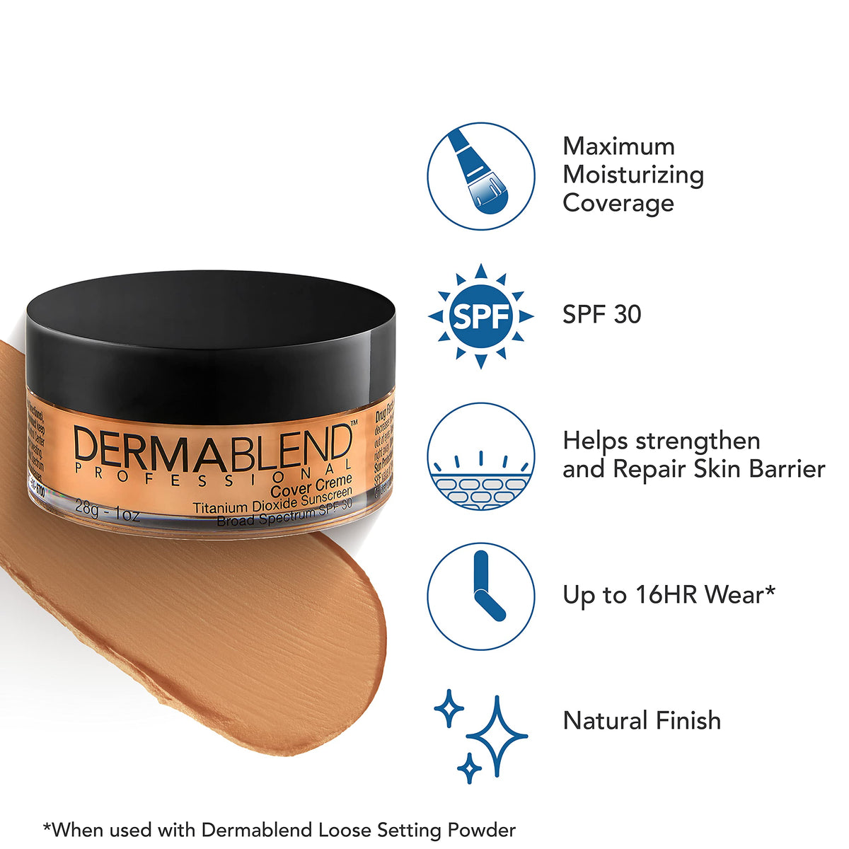 Dermablend Cover Crème Foundation creamy texture close-up