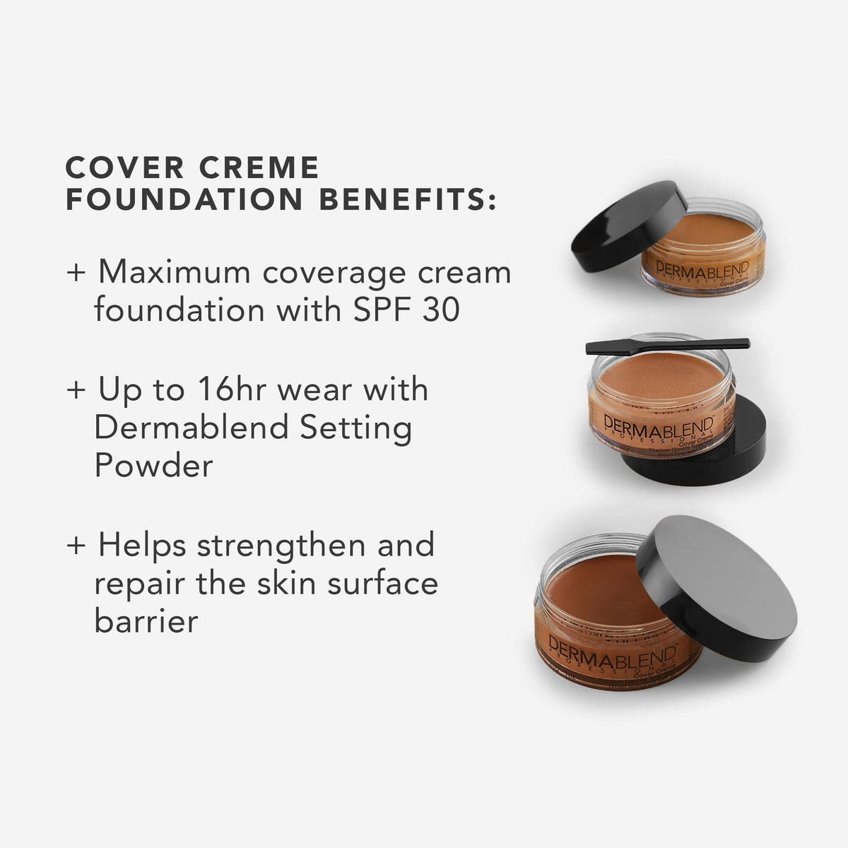 Dermablend Cover Creme Foundation SPF 30 swatch on skin