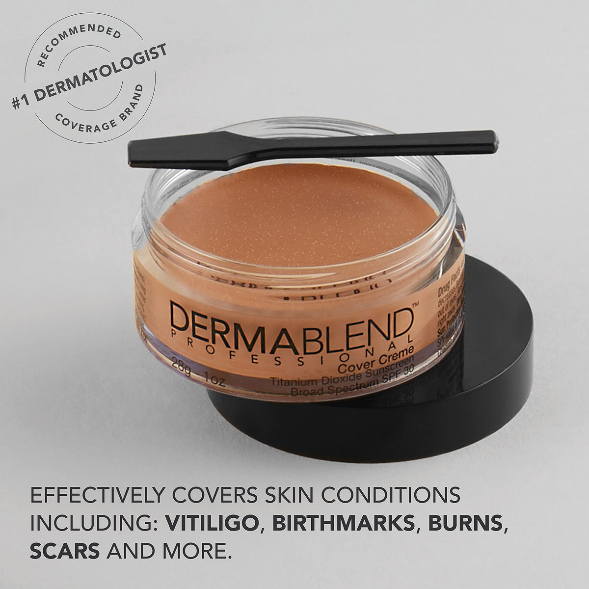 Dermablend Cover Crème High Coverage Foundation application on model