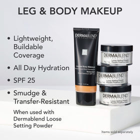 Dermablend Leg & Body Makeup Foundation SPF 25 40N texture on skin